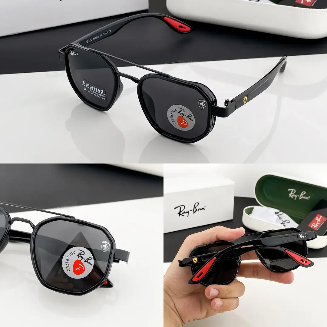 Ray Ban Full Black Sunglass For Daily Causal Evergreen UV Protected For Unisex