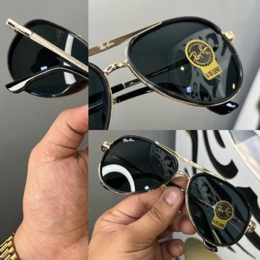 RAY-BAN Black & Gold Favourite Wintage Sunglass