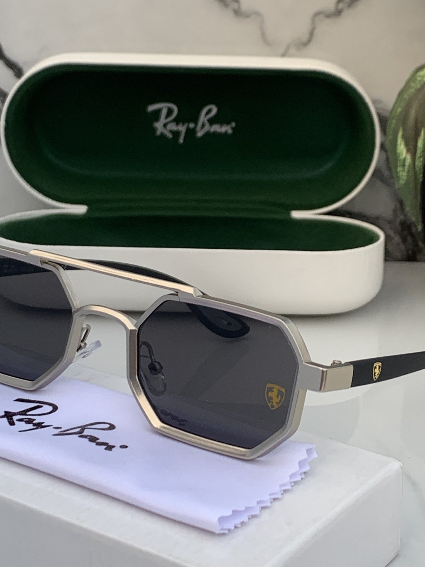 RAY-BAN Clear & Black ( 4413 ) New 26-mm Men's Sunglasses.
