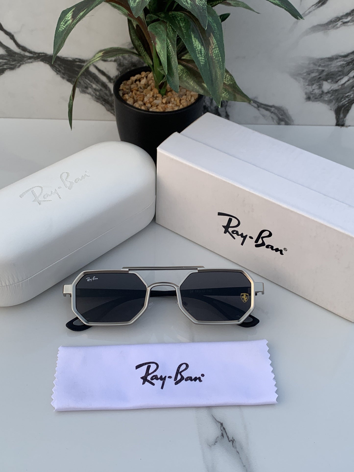 RAY-BAN Clear & Black ( 4413 ) New 26-mm Men's Sunglasses.