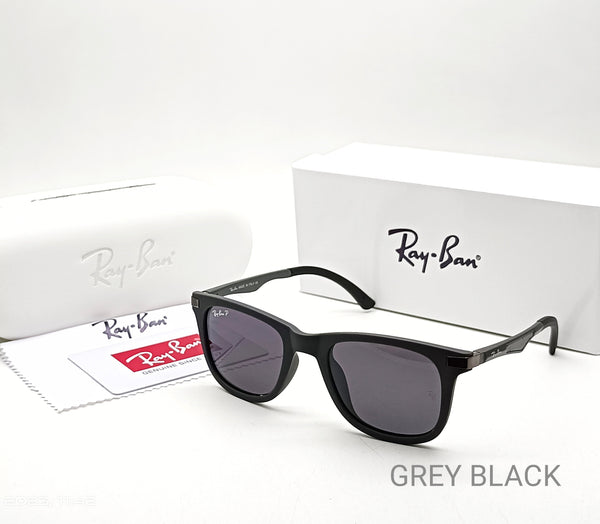 RAY-BAN Black & Black 4287 Square Alluminium Trendy Hot Favourite Wintage Sunglass For Unisex.