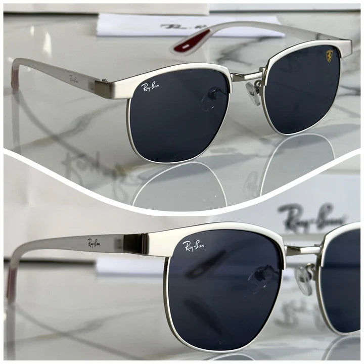 Ray Ban Slant Silver Black Sunglass For Daily Causal Evergreen UV Protected For Unisex