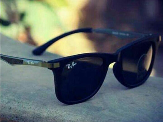 RB New Stylish Aqua  Blue & Gold 4413 Square Causal Latest Master Pcs Sunglass For Unisex.