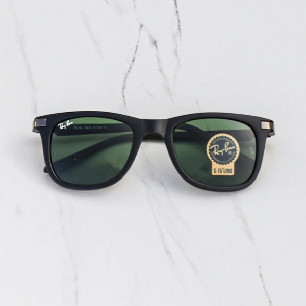 RAY-BAN New Addition Green & Black 4287 Square Sunglass For Unisex