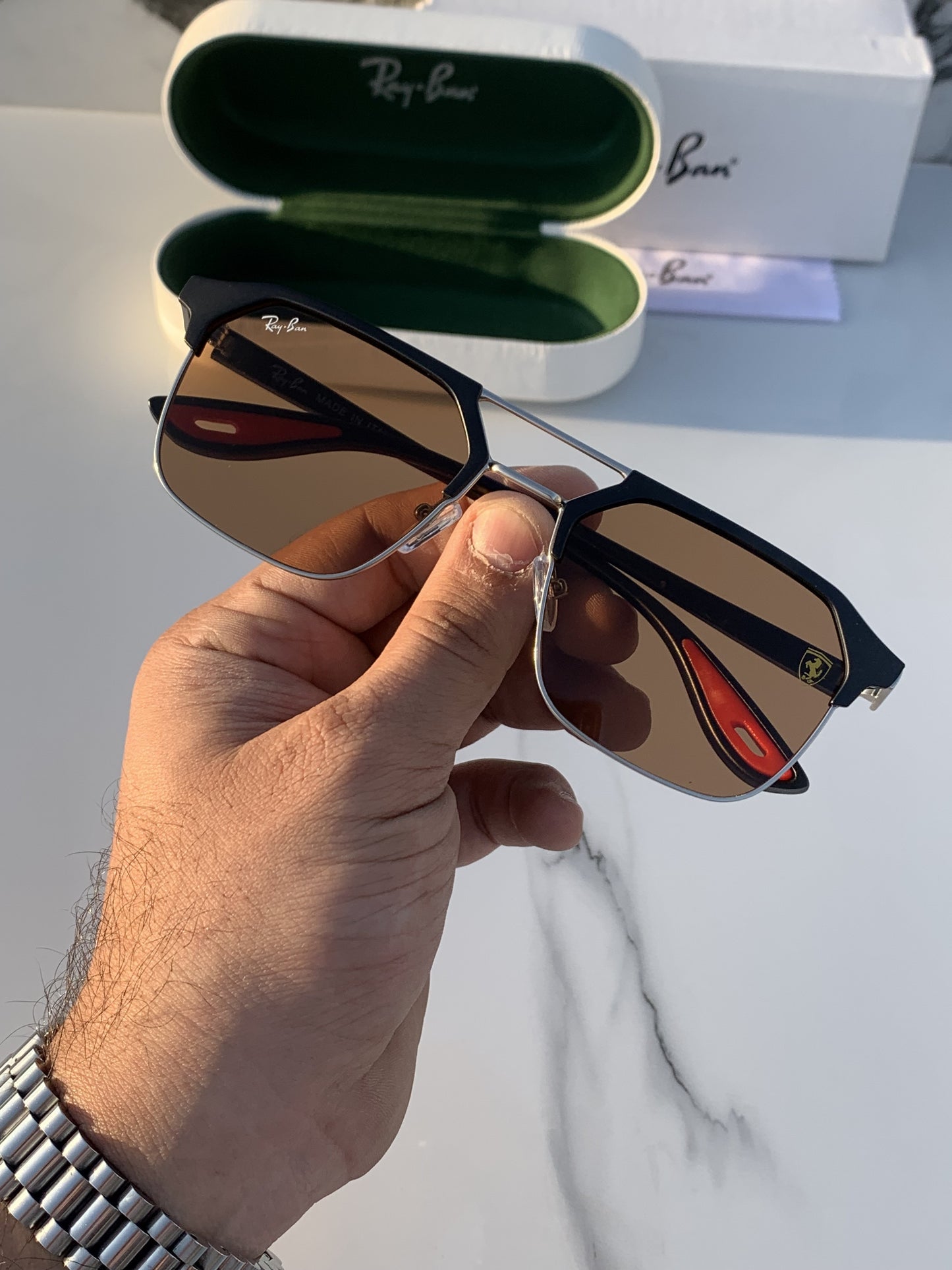 Ray Ban Fancy Grey Clear Eyewear For Daily Causal Evergreen UV Protected For Unisex.