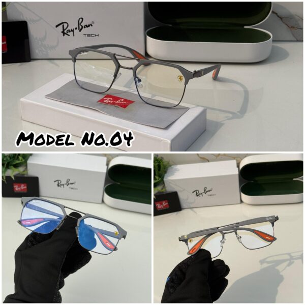 Ray Ban Grey Clear Lens Optical Frame | Lightweight Designer-Inspired Glasses | Trendy Everyday Eyewear