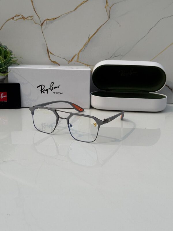 Ray Ban Grey Clear Lens Optical Frame | Lightweight Designer-Inspired Glasses | Trendy Everyday Eyewear