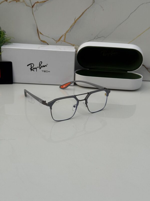 Ray Ban Grey Clear Lens Optical Frame | Lightweight Designer-Inspired Glasses | Trendy Everyday Eyewear