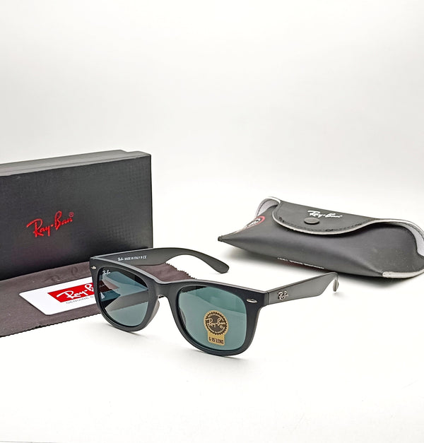RAY-BAN Black & Black 2140 Square Trendy Hot Favourite Wintage Sunglass For Unisex.