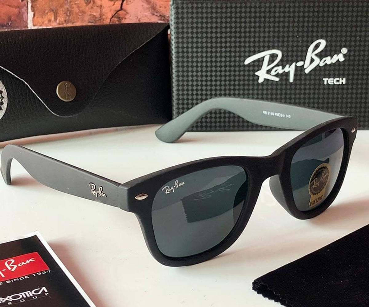 Ray-Ban New Stylish Black Glass 2140 Wayfarer Style Master Pcs Sunglass For Unisex