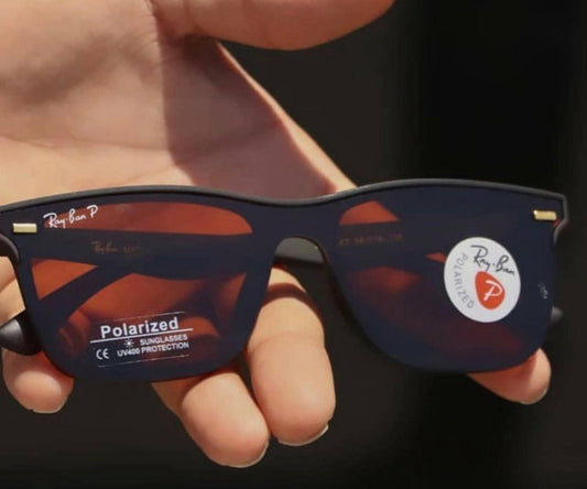 Ray-Ban (RB) New Square Collection Brown & Black 650 Model Master Pcs Sunglasses For Men.
