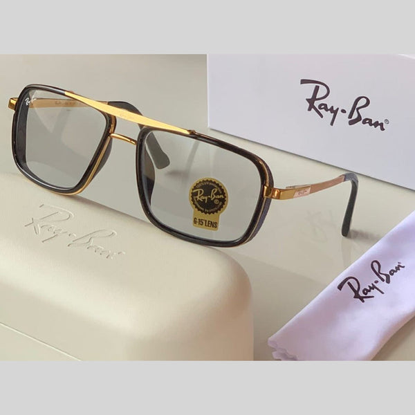RAY-BAN Day-Night & Gold 4413 Square Causal Latest Sunglass For Unisex.