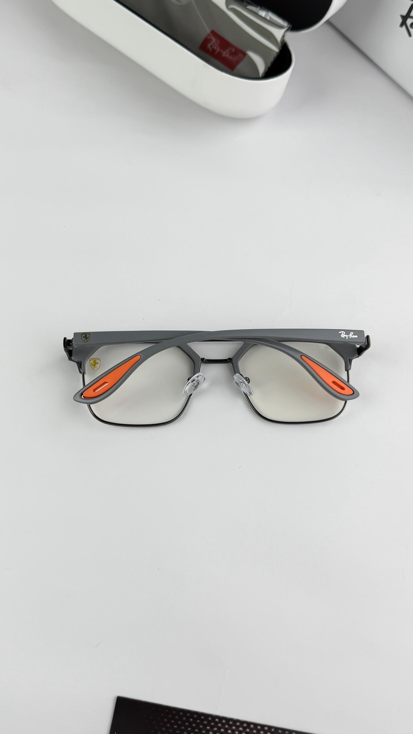 Ray Ban Grey Frame Edge Trendy Eyewear for Men & Women