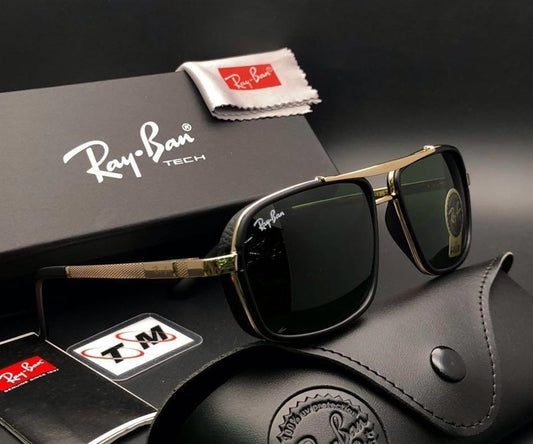 RB New Stylish Arrival Black & Gold 4413 Master Pcs Sunglasses For Men and Women.