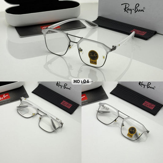 Ray Ban White Clear Sunglass For Daily Causal Evergreen UV Protected For Unisex.