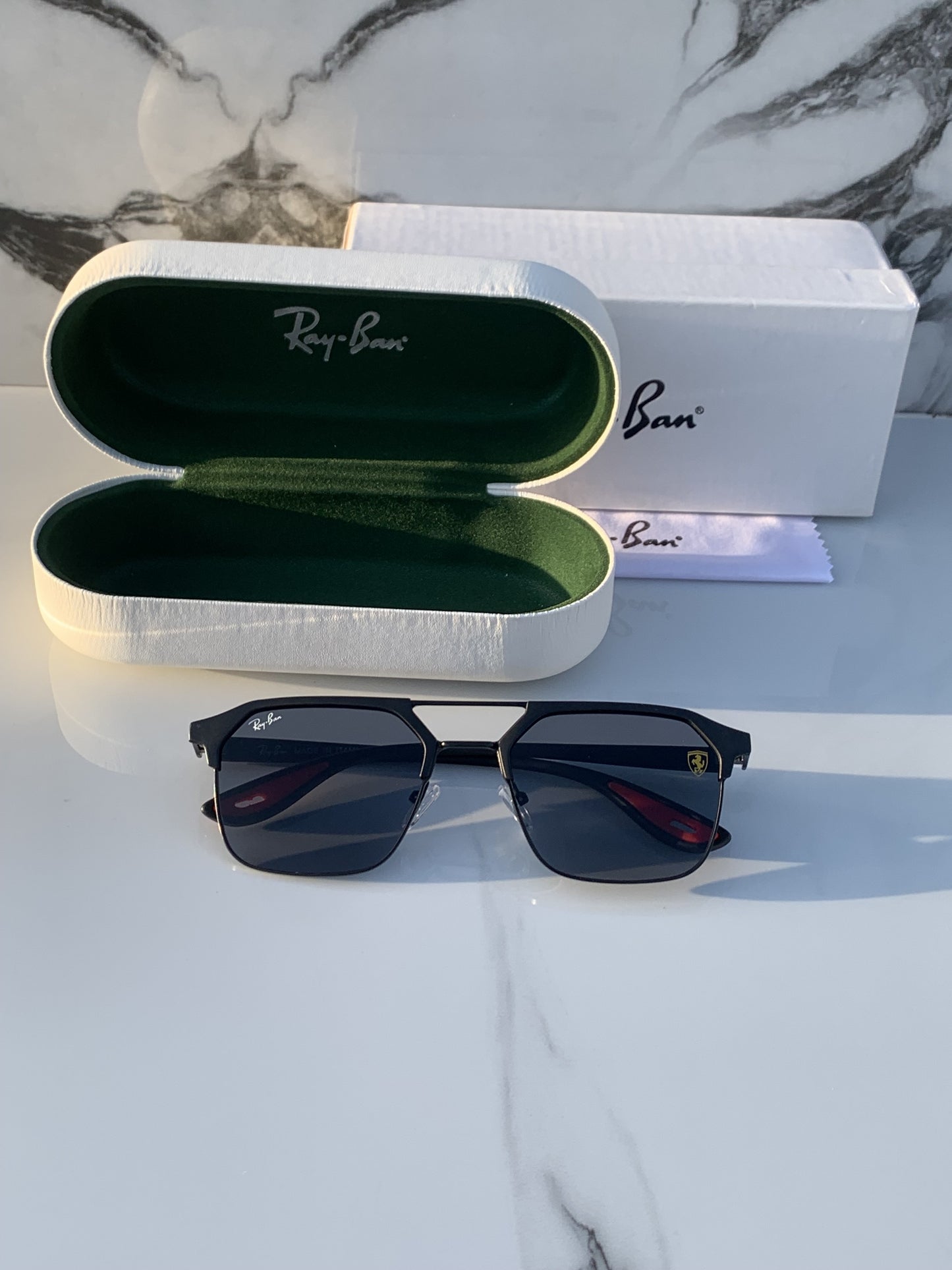 Ray Ban Premium Black Shine Sunglasses For Men Woman