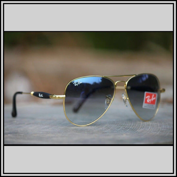 RAY-BAN Blue Dc & Gold ( 3517 ) New 26-mm Men's Sunglasses.