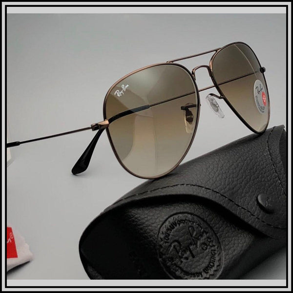 RAY-BAN Brown Dc & Brown ( 3026 ) New 26-mm Men's Sunglasses.
