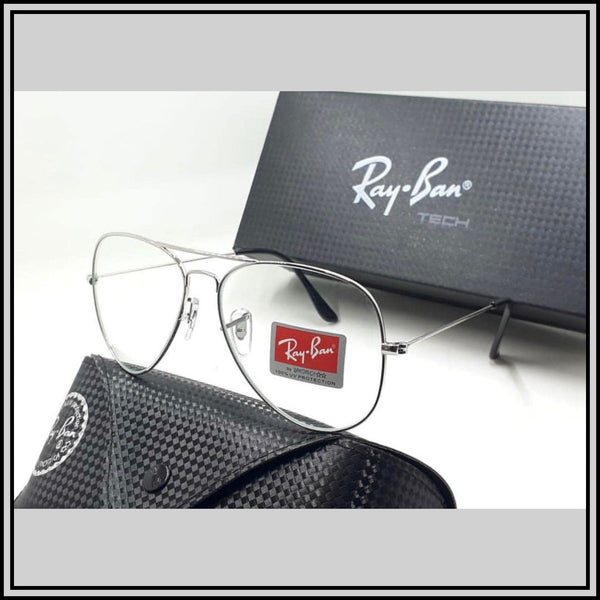 RAY-BAN Clear & Silver ( 3026 ) New 26-mm Men's Sunglasses.